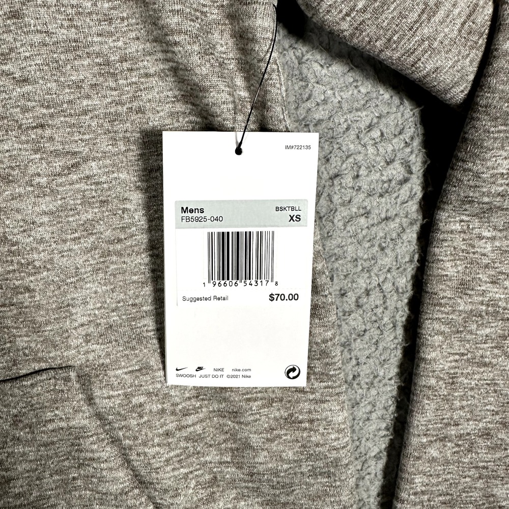 New Orleans‎ Pelicans Hoodie Mens XS Gray Nike Engineered NBA Basketball Logo - Picture 6 of 12